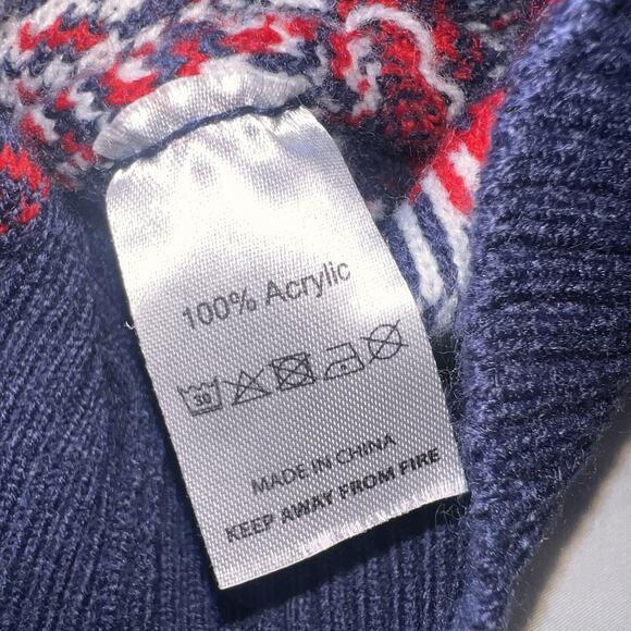 You Look Ugly Today Christmas Sweater Adult Size S Red Blue Fair Isle Holiday - Picture 8 of 11